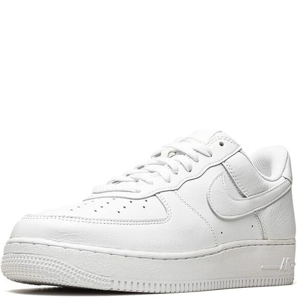 Nike Mens Air Force 1 Low Gymnastics Shoes White/White-Metallic Gold